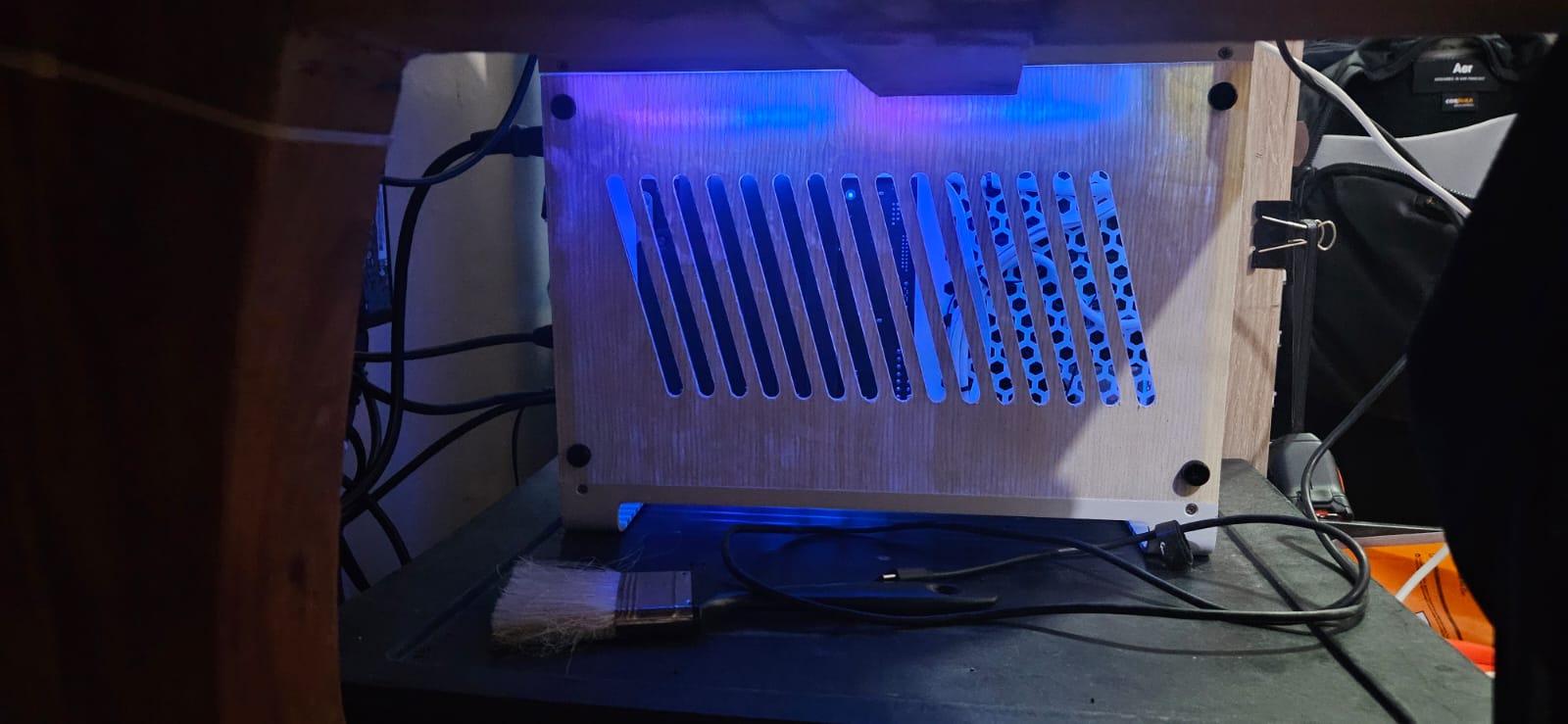 Front/top view of the finished build